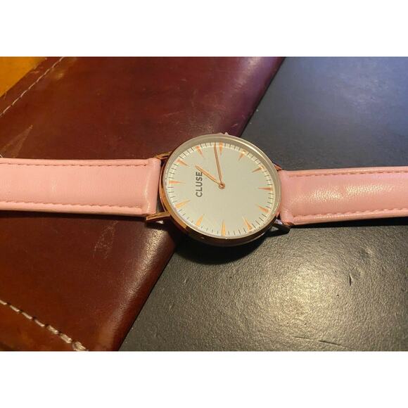 Women's 40mm Cluse Watch, Rose Gold Tone with Pink Band - Picture 3 of 3